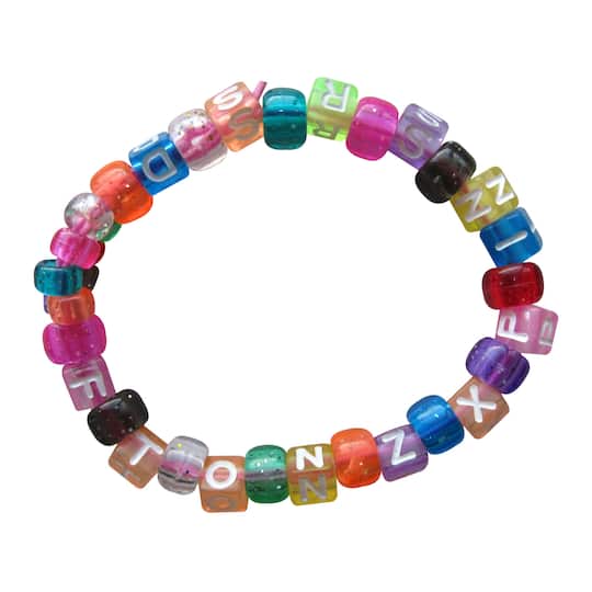 12 Packs: 340 ct. (4,080 total) Alphabet Glitter Bead Mix by Creatology™